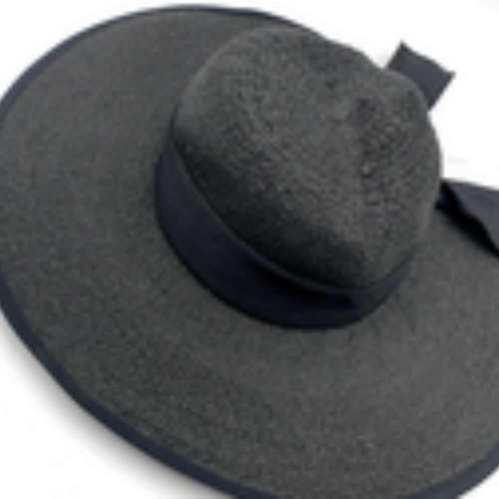 San Diego Hat Co. | NEW Four Buttons Black Straw Wide Brim Hat - Picture 7 of 14